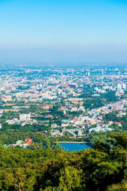 Chiangmai şehri Tayland 'a bakıyor..