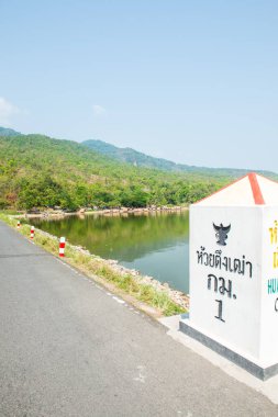 Tayland 'ın Chiangmai ilindeki Huay Tueng Tao Gölü manzarası.