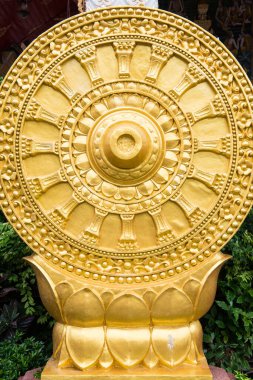 Tayland 'daki Tayland Tapınağı Altın Dhammajak Heykeli