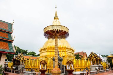 Phrathat Hariphunchai pagoda Lamphun, Tayland