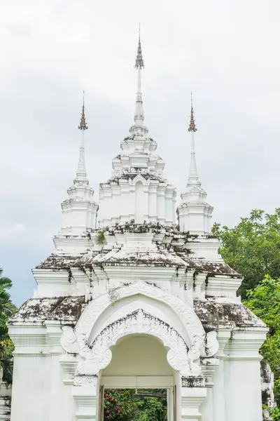 stock image Lanna Style Molding Art at Suan Dok Temple, Thailand