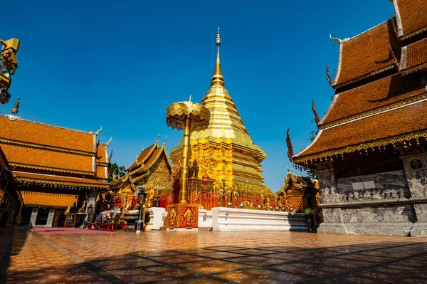 Wat Phra Doi Suthep Phra Doi Suthep Temple Chiang Mai Stockfoto