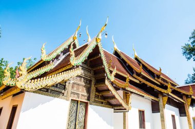 Thai tarzı kilise Wat Phra 'da Shi Chom Thong Worawihan, Tayland.