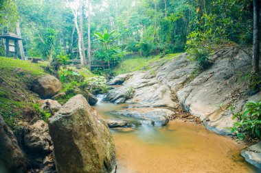 Su Maesa Noi Şelalesi 'nde akıyor, Tayland.