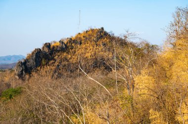 Mountain view at Tham Phra Sabai temple, Lampang province.