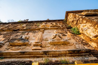 Ancient pagoda in Chet Yod temple, Chiang Mai province.