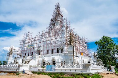 CHIANG MAI, THAILAND - July 7, 2020 : Phra That Sri Mueang Pong pagoda which is still under construction, Thailand.