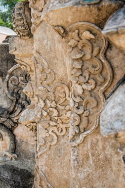 Antik Lanna sanatı Lai Hin Kaeo Chang Yuen tapınağında, Tayland