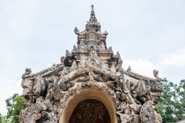 Antik Lanna sanatı Lai Hin Kaeo Chang Yuen tapınağında, Tayland