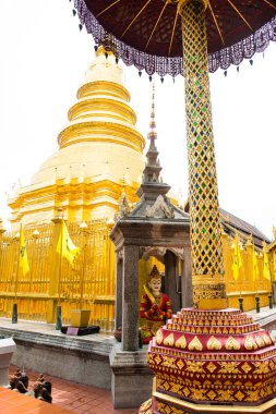 Phrathat Hariphunchai pagoda Lamphun, Tayland