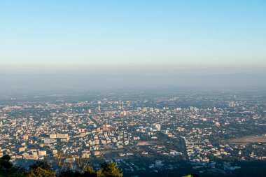 Chiangmai şehri Tayland 'a bakıyor..