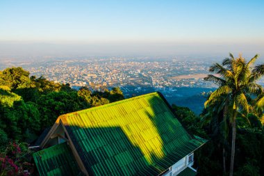 Chiangmai şehri Tayland 'a bakıyor..