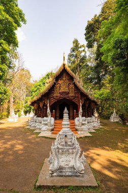 Thai Style Church at Wat Luang Khun Win, Chiangmai Province.