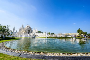 CHIANG RAI, THAILAND - November 9, 2020 : Wat Rong Khun or White Temple in Chiang Rai Province, Chiang Rai Province.
