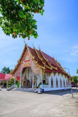 NAN, THAILAND - November 5, 2020 :  Thai Style Church in Prang Temple, Nan Province.