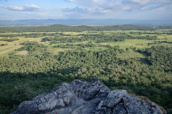 Natural View at Pha Hua Reua Cliff in Phayao Province, Thailand.