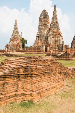 Tayland Chaiwathanaram Tapınağı manzarası