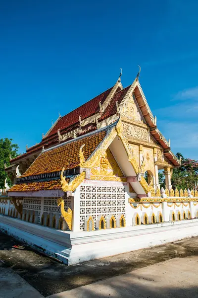 Hermosa Iglesia Tailandesa Provincia Maha Sarakham Tailandia — Foto de Stock