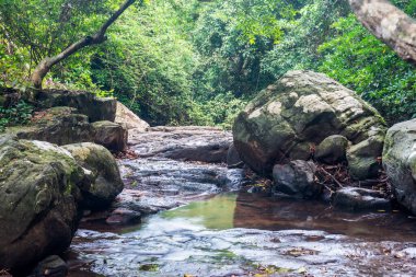 Tayland 'daki Pang Sida şelalesinde doğal manzara