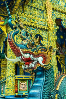Naga 'nın Tayland' daki Rong Sua On Tapınağı 'ndaki sanat eserleri..