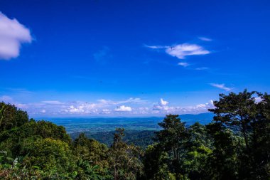 Tayland 'ın Chiang Rai bölgesinin havadan görüntüsü..