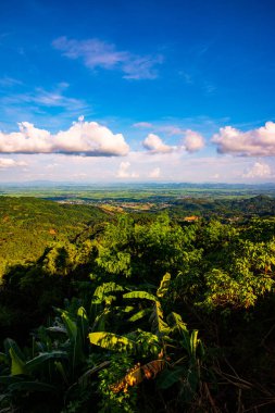 Dağ manzarası Doi Tung bakış açısından, Chiang Rai vilayeti.