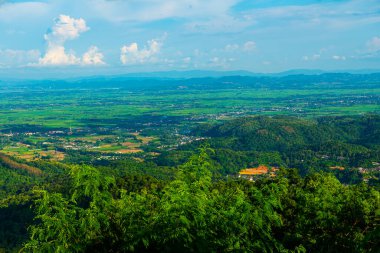 Dağ manzarası Doi Tung bakış açısından, Chiang Rai vilayeti.