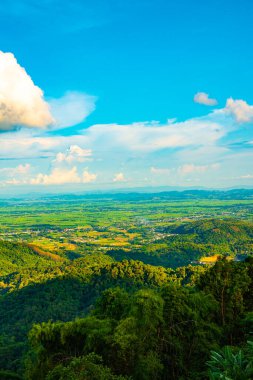 KM 12 'den bakıldığında dağ manzarası, Chiang Rai vilayeti.
