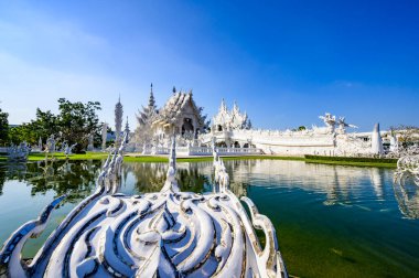 CHIANG RAI, THAILAND - November 9, 2020 : Wat Rong Khun or White Temple in Chiang Rai Province, Chiang Rai Province.