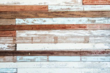 Tayland 'daki eski ahşap duvarın arka planı.