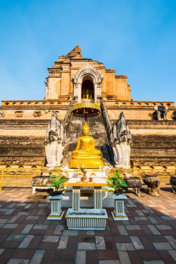 Tayland 'daki antik Varaviharn tapınağı Chediluang pagoda.