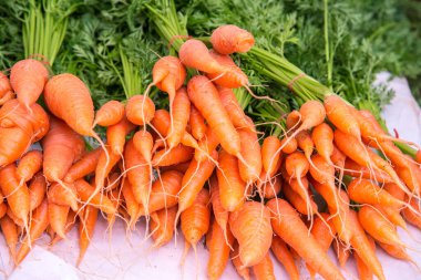 Taze havuçlar hazır, Tayland.