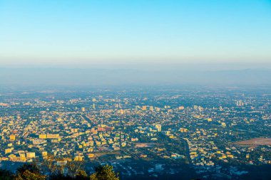 Chiangmai şehri Tayland 'a bakıyor..
