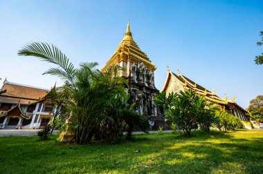 Wat Chiang Mun or Chiang Mun Temple in Chiang Mai Province, Thailand.