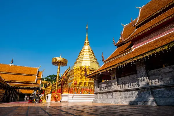 Wat Phra That Doi Suthep or Phra That Doi Suthep temple in Chiang Mai province, Thailand.