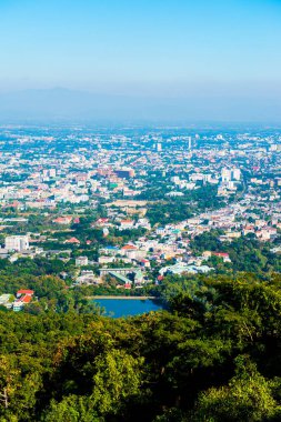 Chiangmai şehri Tayland 'a bakıyor..
