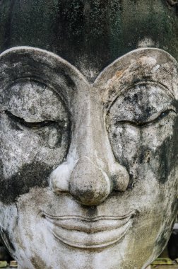 baş shot Buda heykelinin, Tayland.