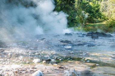 Landscape of Pong Dueat Hot Spring at Chiangmai Province, Thailand