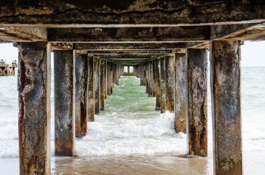 Köprünün altında, Tayland 'da..