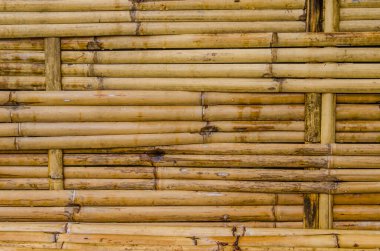 Dekorasyon için bambu duvar, Tayland.