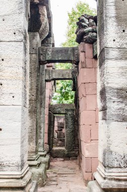 Tayland 'daki Phimai Tarihi Parkının Bazı Detayları.