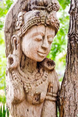 Gerçek şu ki, Tayland kutsal sanat oyma ahşap.