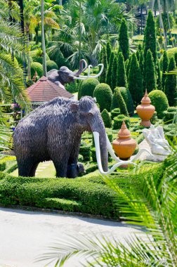 Tayland 'da güzel bir halk parkı manzarası.