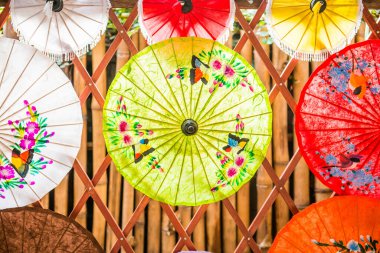 Güzel şemsiyelerin arka planı, Tayland