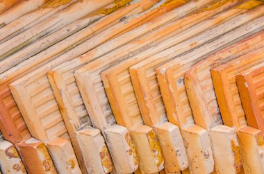 Çatı kil döşeme, Tayland.