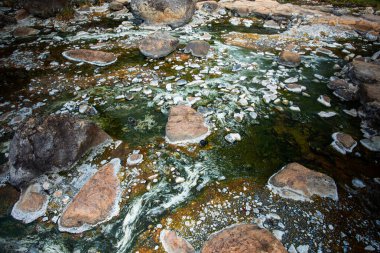 Sıcak su Chae Son 'da akıyor Sıcak kaynak, Tayland.