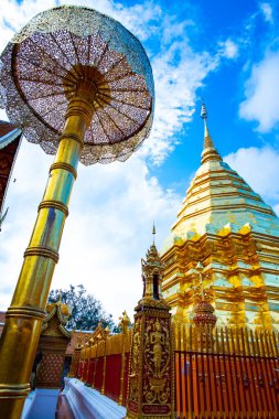 Chiangmai bölgesindeki Phrathat Doi Suthep tapınağı, Tayland.