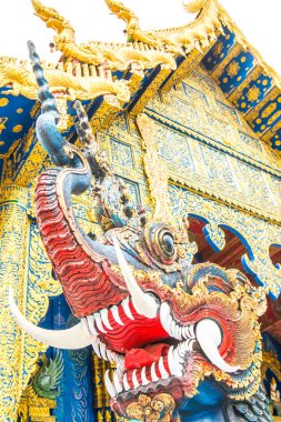 Naga 'nın Tayland' daki Rong Sua On Tapınağı 'ndaki sanat eserleri..