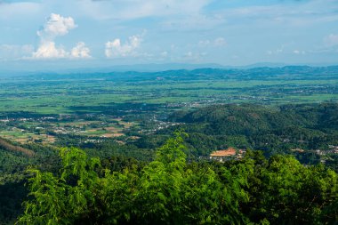 Dağ manzarası Doi Tung bakış açısından, Chiang Rai vilayeti.