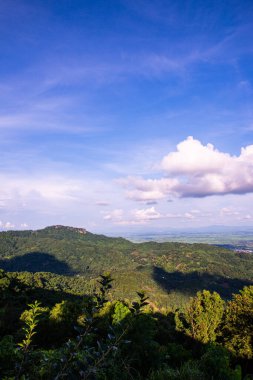 KM 12 'den bakıldığında dağ manzarası, Chiang Rai vilayeti.